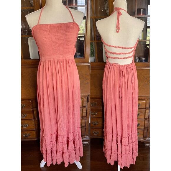 Hippie Backless Halter Dress - Picture 4 of 7